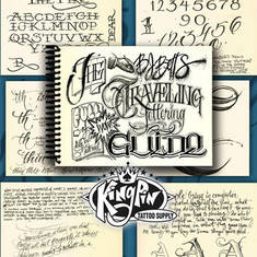 The BJ Betts Traveling Lettering Guide