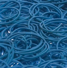 Bright Blue 12 Rubber Bands - Pkg. 1000