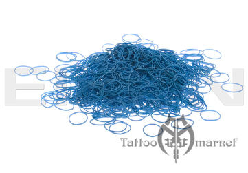 Бандажные резинки для штанги Bright Blue 12 Rubber Bands - Pkg. 1000