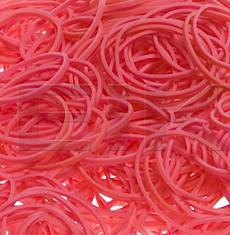 Bright Pink 12 Rubber Bands - Pkg. 1000