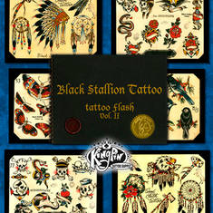 Black Stallion Tattoo Flash Vol 2