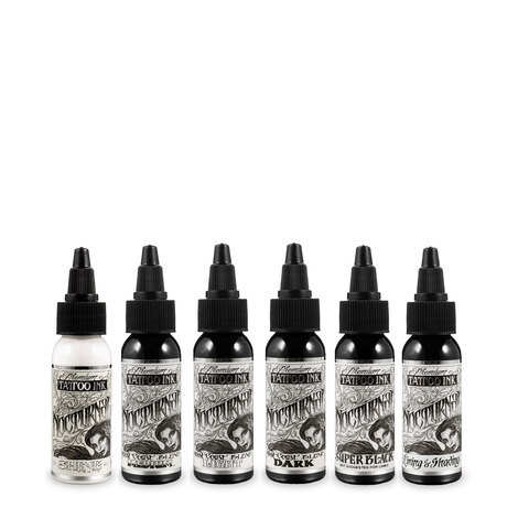 Краска Nocturnal Tattoo Ink Full Set