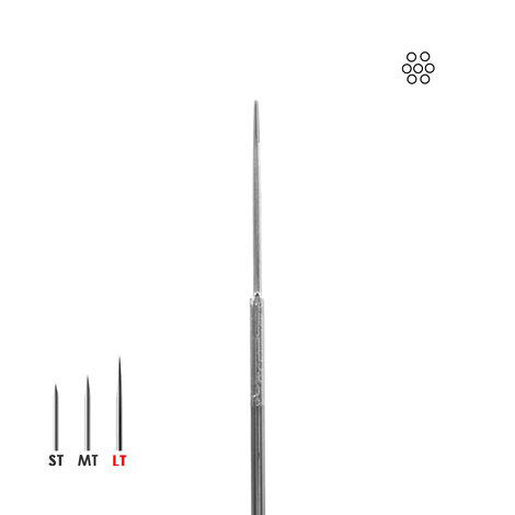 Иглы татуировочные 0.35mm long taper 8RLLT