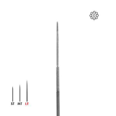 Иглы татуировочные 0.35mm long taper 9RLLT
