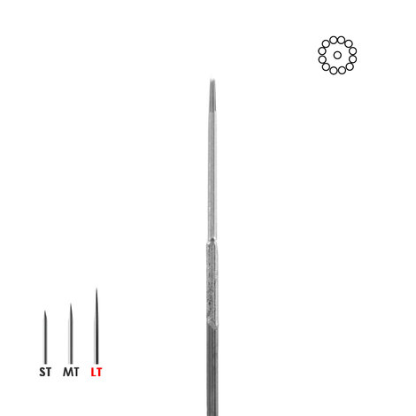 Иглы татуировочные 0.35mm long taper Textured 11RL