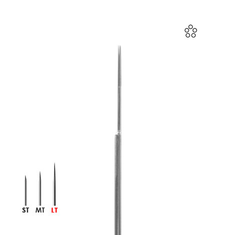 Иглы татуировочные 0.35mm long taper - round shader 5RS