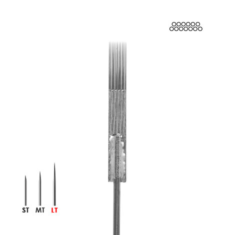 Иглы татуировочные 0.35mm long taper 13MAG