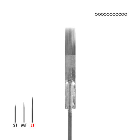 Иглы татуировочные 0.35mm long taper 11 Flat