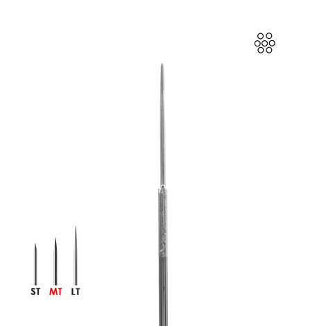 Иглы татуировочные 0.35mm medium taper 7RL