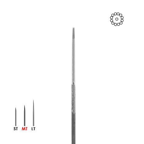 Иглы татуировочные 0.35mm medium taper 11RL