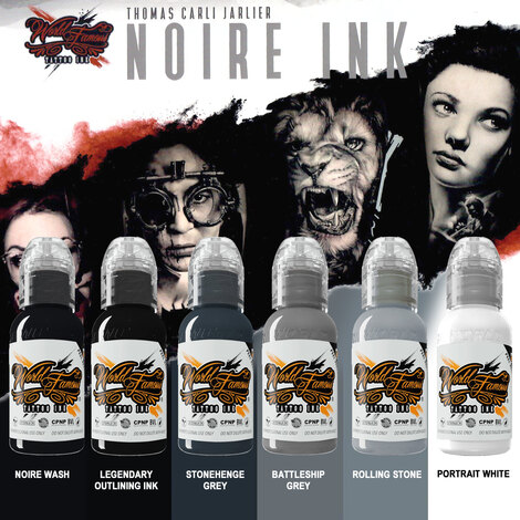 Краска World Famous Tattoo Ink Battleship Grey
