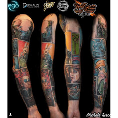 Краска World Famous Tattoo Ink Michele Turco Bottle Portrait Set (6 пигментов)