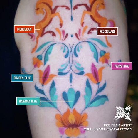 Краска World Famous Tattoo Ink 12 Color Primary Set #2