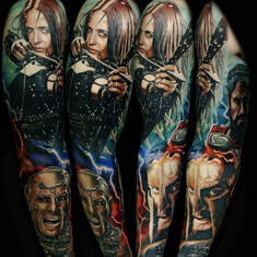 Краска World Famous Tattoo Ink Oleg Shepelenko 16 Bottle Set