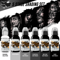 Краска для тату FIVE-STAGE SHADING SET - 6шт