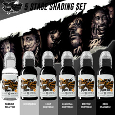 Краска для тату FIVE-STAGE SHADING SET - 6шт