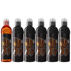 Краска World Famous Tattoo Ink FIVE-STAGE SHADING SET - 6шт