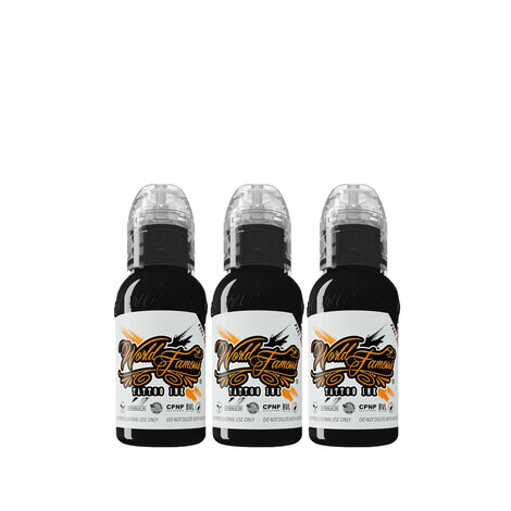 Краска World Famous Tattoo Ink Charcoal Greywash Set (3 пигмента)