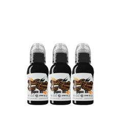 Краска World Famous Tattoo Ink Charcoal Greywash Set (3 пигмента)
