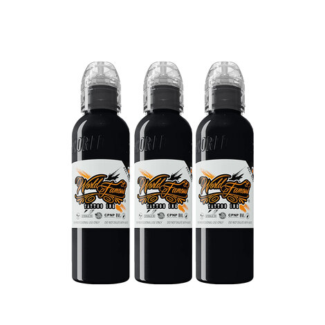 Краска World Famous Tattoo Ink Charcoal Greywash Set (3 пигмента)