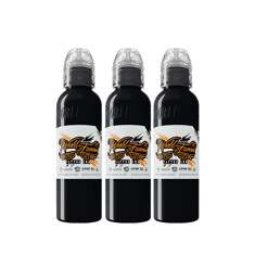 Краска World Famous Tattoo Ink Charcoal Greywash Set (3 пигмента)