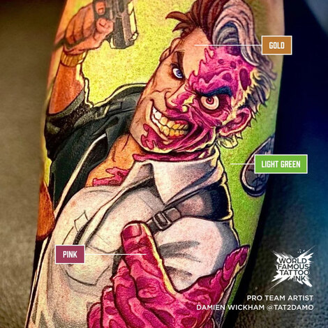 Краска World Famous Tattoo Ink A.D. Pancho ProTeam Colorset (16 пигментов)
