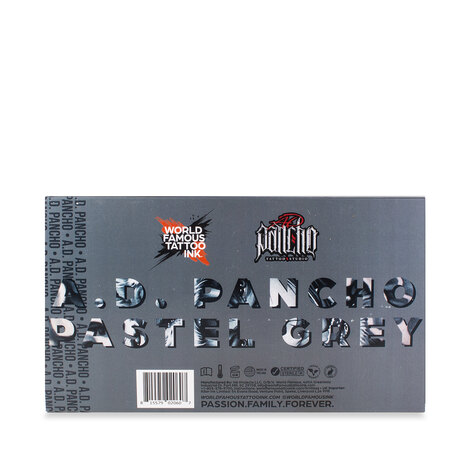 Краска World Famous Tattoo Ink A.D. Pancho Pastel Grey Set (6 пигментов)