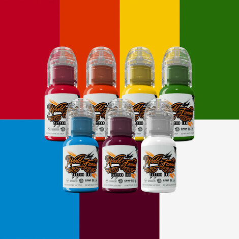 Краска World Famous Tattoo Ink Simple Set (7 пигментов)