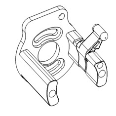 Запчасть для тату-машин DragonFly/Stingray No. 75 - Motor bracket assembly