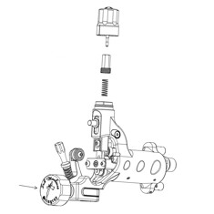 Запчасть для тату-машин DragonFly/Stingray No. 76 - Tube vice assembly Stingray