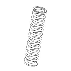 Запчасть для тату-машин DragonFly/Stingray No. 79 - Inner piston spring For cartridges (2281)