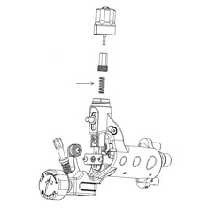 Запчасть для тату-машин DragonFly/Stingray No. 79 - Inner piston spring For cartridges (2281)