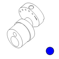 Запчасть для тату-машин DragonFly/Stingray No. 81 - Cam 3.5mm stroke Smooth (Blue)