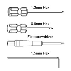 Запчасть к машинке Scorpion - Scorpion X2 No. 90 - Precision tool kit