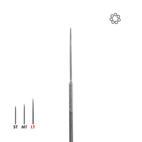 Иглы татуировочные 0.35MM long taper 7ERLLT