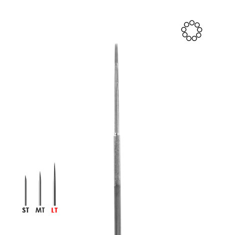 Иглы татуировочные 0.35MM long taper 9ERLLT