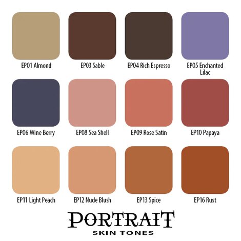 Краска Eternal Ron Russo Portrait Skin Tones 12 Colors Set