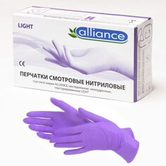 Перчатки Фиолетовые нитриловые Alliance