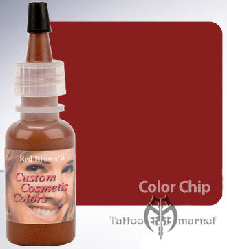 Пигмент для татуажа Custom Cosmetic Сolors Red Brown - Красно-коричневый