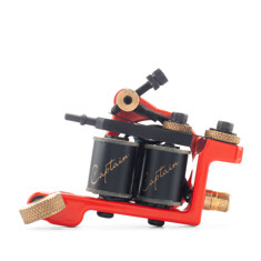Индукционная тату-машинка Mustang MT Capitan Liner Aluminum Red Neon