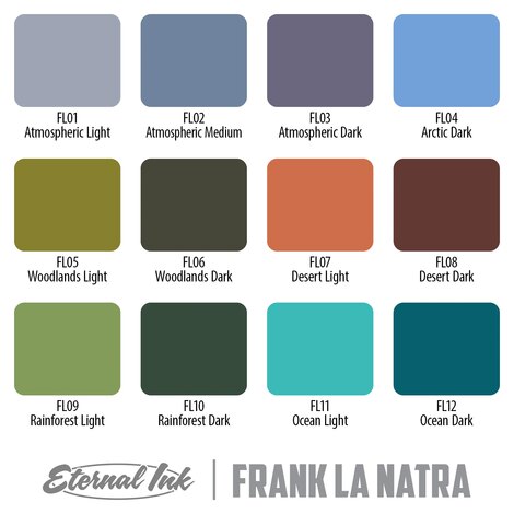 Краска Eternal Frank La Natra Atmospheric Landscapes 12 Colors Set