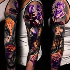 Краска World Famous Tattoo Ink Damian Gorski Retro Summer Set (4 пигмента)