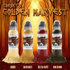 Краска World Famous Tattoo Ink Damian Gorski Golden Harvest Set (4 пигмента)