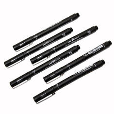 Artist Black Drawing Pens - 6шт