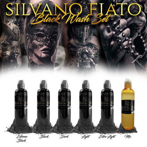 Краска World Famous Tattoo Ink Silvano Fiato - Extreme Black