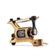 Тату машинка HM Tattoo Machines EVOLUTION ROTARY COLORPACKER SHADER BRASS CCORD