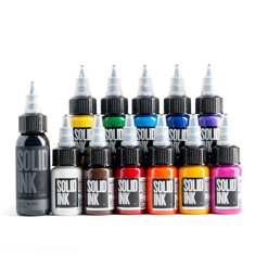 Краска Solid Ink 1/2oz 11 Colors + 1oz Black Mini Travel Set