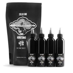 Краска Solid Ink Horitomo Sumi Set (Black, Dark, Medium, Light)
