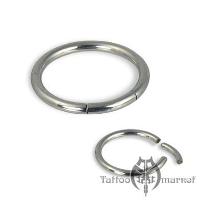 Украшение кольцо для пирсинга ушей Кольцо сегментное, диаметр 14мм, толщина 2мм