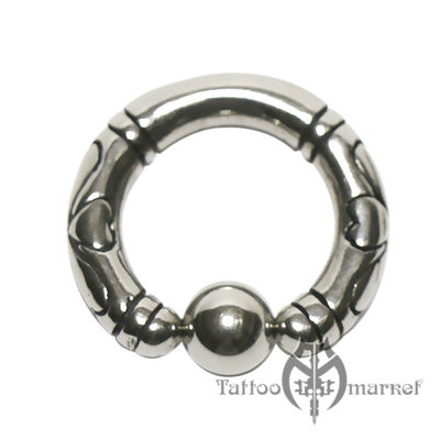 Украшение кольцо для пирсинга ушей Кольцо фигурное №11, диаметр 11мм, толщина 3мм